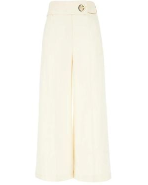 SIMONA CORSELLINI Wide Trousers - White