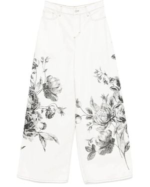 Erdem Wide Jeans - White