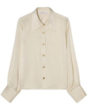 BUSNEL Anita Zijden Blouse - Naturel