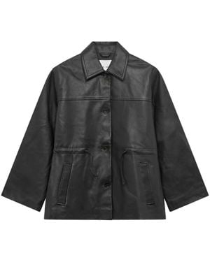 Samsøe & Samsøe Leather Jackets - Negro