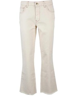 Fay Jeans ,Katoen Boot-Cut Jeans - Naturel