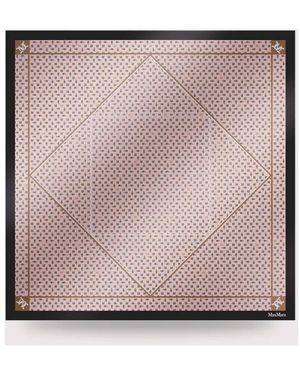 Max Mara Seidenschal Mit Print - Lila