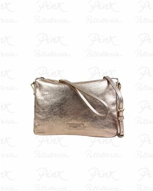 Gianni Chiarini Tassen ,Geel ,Leer Nora Pouch Pochette Grande - Naturel