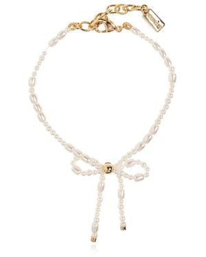 COACH Accessoires ,Geel ,Armband Met Decoratieve Strik - Metallic