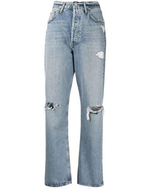 Agolde 90S Mid-Rise Loose-Fit Jeans - Blauw