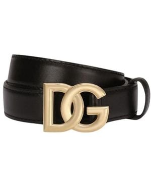 Dolce & Gabbana Dg Logo Belt - Schwarz