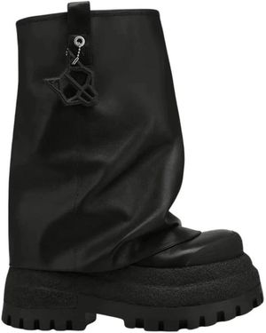 Naked Wolfe Disturb Plateau-Stiefel - Schwarz