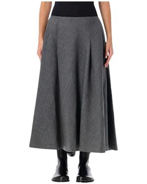 Ami Paris Jupe Maxi Rok - Grijs
