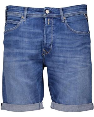 Replay Denim Shorts - Blauw