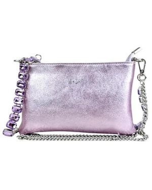 M★BRC Tassen ,Paars ,Leer Strass Pochette H288