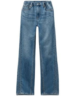 Alexander Wang Blauwe Ballonvormige Zijstreep Jeans