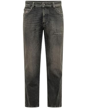 DIESEL Straight Jeans - Gris