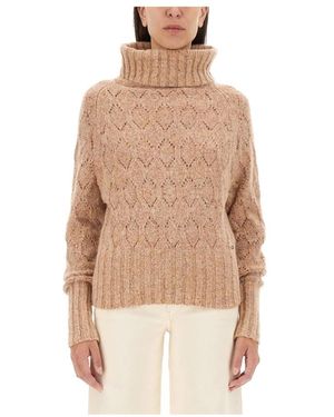 Kiton Textured Strick-Rollkragenpullover - Natur