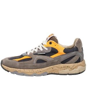 Floris Van Bommel Schoenen ,Veelkleurig ,Leer De Rezer Sneaker - Blauw