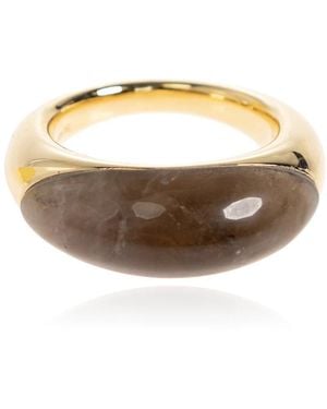 LIE STUDIO Accessoires ,Groen ,Beatrice Ring - Bruin