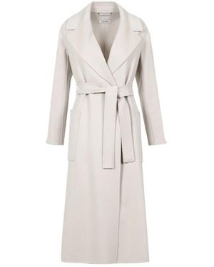 Max Mara Belted Coats - Blanco