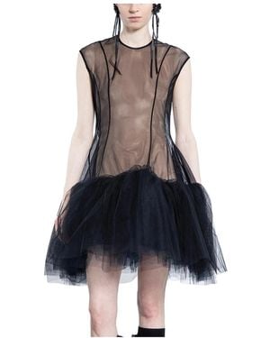 Simone Rocha Zwarte Ballet Tutu Jurk - Blauw