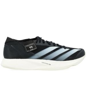 Y-3 Schwarzer stoff-sneaker mit carbon energyrods - Blau