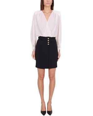Elisabetta Franchi Short Dresses - Black