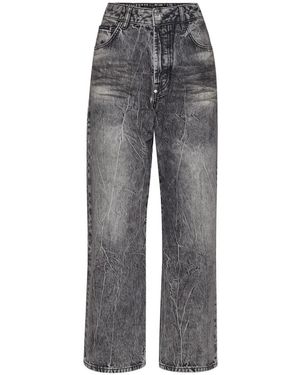 Philipp Plein Cropped Jeans - Gris