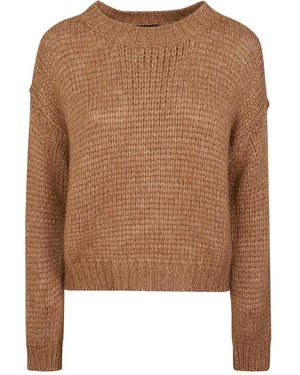 Roberto Collina Round-Neck Knitwear - Marron