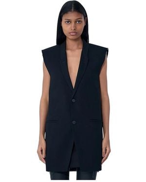 Rick Owens Vests - Blue