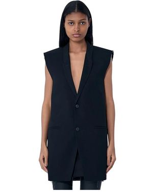 Rick Owens Vests - Blue