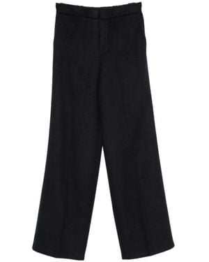 Semicouture Straight Trousers - Negro