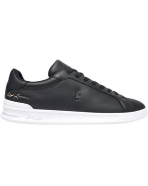 Ralph Lauren Heritage Court Ii Leder-Sneaker - Blau