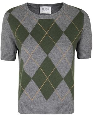 Be You Round-Neck Knitwear - Vert