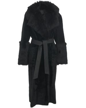 1972 DESA Belted Coats - Black