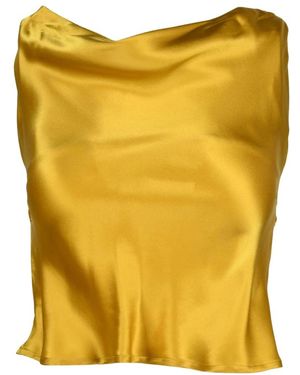 L'Autre Chose Ärmelloses Top - Gelb