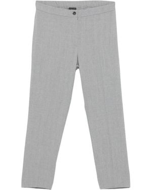 Marina Rinaldi Slim-Fit Trousers - Grigio