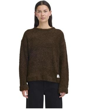 Ichi Round-Neck Knitwear - Marron