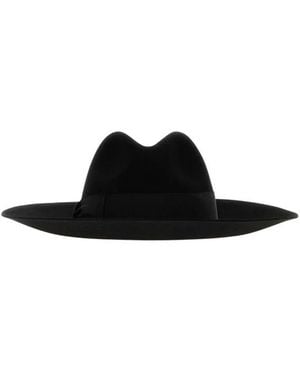 Borsalino Klassischer Fedora Hut - Schwarz