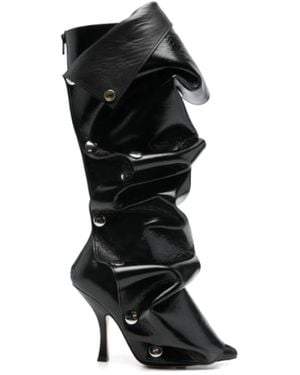 Y. Project 110Mm Snap Boots - Black