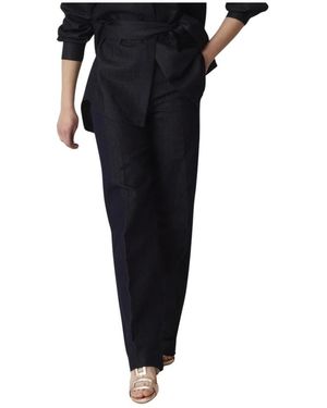Via Masini 80 Wide Trousers - Noir