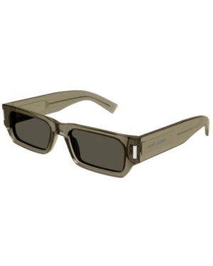 Saint Laurent Schicke Leder Umhängetasche - Grau