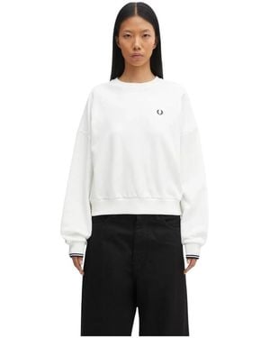 Fred Perry Sweatshirts - Weiß