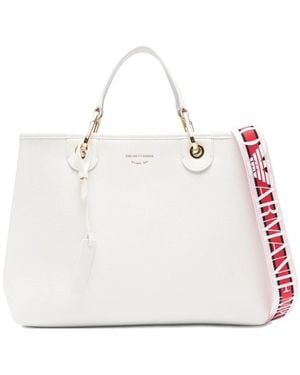 Emporio Armani Tote Bags - White
