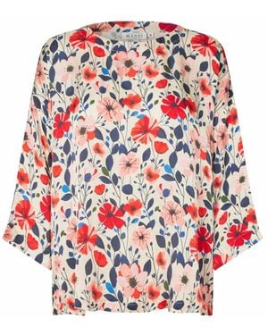 Masai 3/4-Arm Bluse - Rot