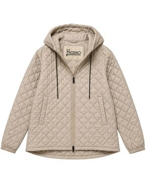 Herno Jassen ,Leer A-Shape Donsjas - Naturel