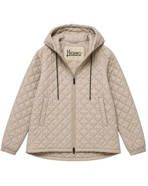 Herno Jassen ,Leer A-Shape Donsjas - Naturel