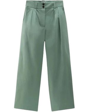 Woolrich Wide Trousers - Green