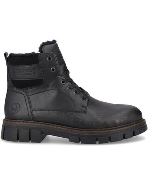 Rieker Lace-Up Boots - Nero