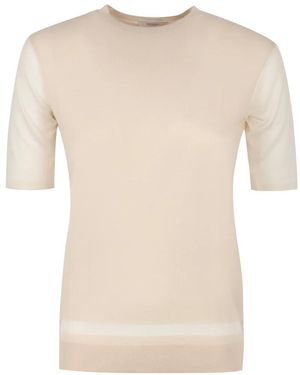 Agnona Round-Neck Knitwear - Neutro