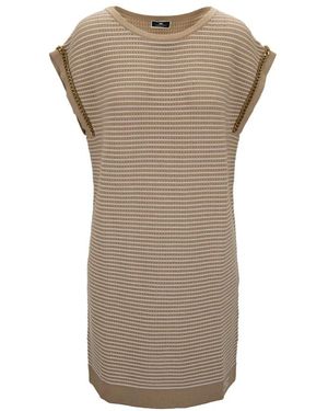Elisabetta Franchi Short Dresses - Marron