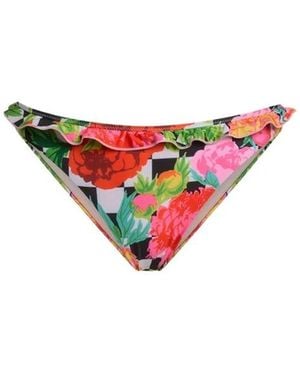 Moschino Bade-Slips Aus Bedrucktem Lycra - Rot