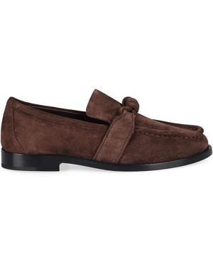 Bottega Veneta Wildleder Mokassins Mit Knotendetail - Braun