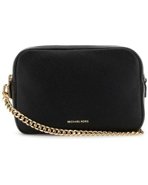 Michael Kors Schwarze Leder Bryant Schultertasche